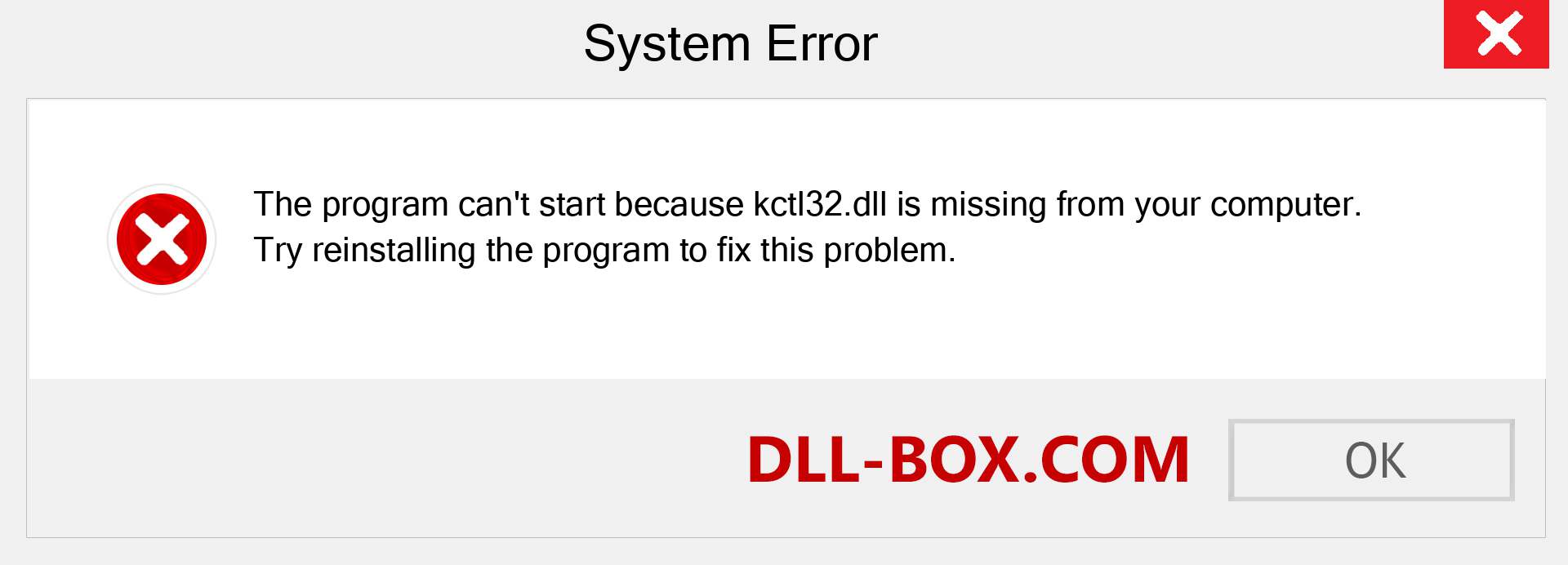  kctl32.dll file is missing?. Download for Windows 7, 8, 10 - Fix  kctl32 dll Missing Error on Windows, photos, images