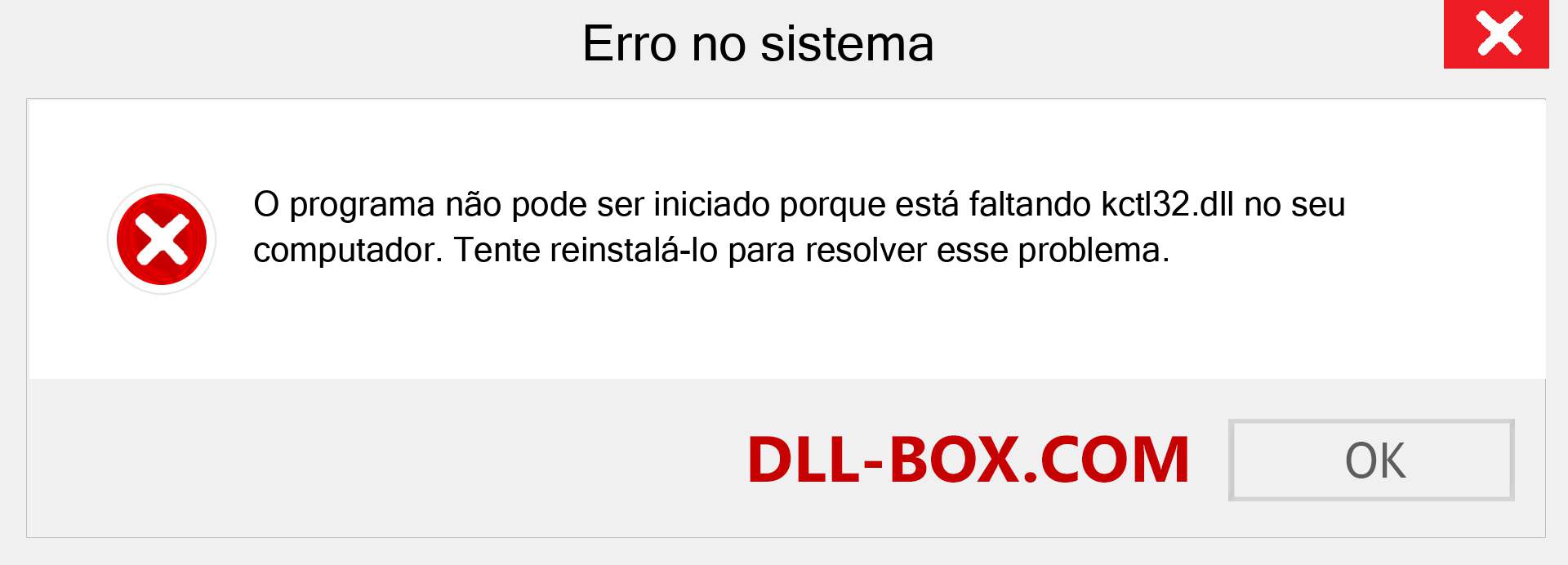 Arquivo kctl32.dll ausente ?. Download para Windows 7, 8, 10 - Correção de erro ausente kctl32 dll no Windows, fotos, imagens